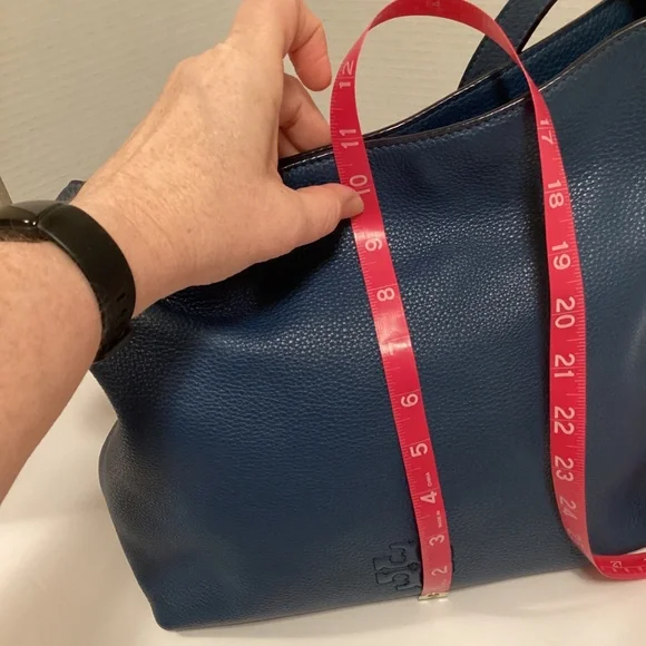 EUC Tory Burch Blue Hobo Bag - Picture 14 of 16